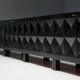 Brutalist De Coene Cabinet in Stained Oak, Belgium, 1970s