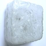 Vintage Brutalist Glass Ceiling Light