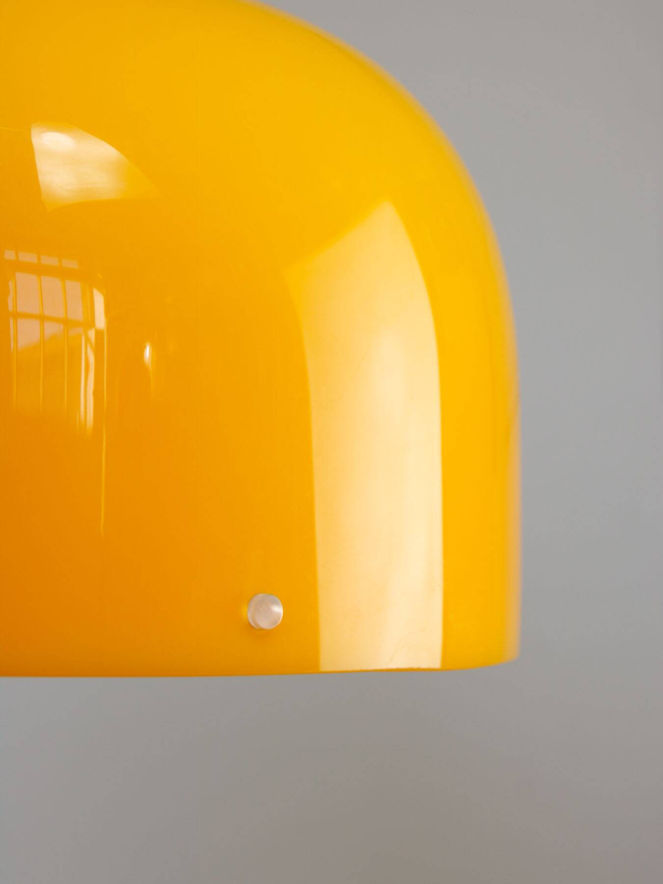 Space Age Yellow Pendant from Guzzini, 1970s