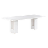 Carlo Scarpa Delfi dining table in white marble