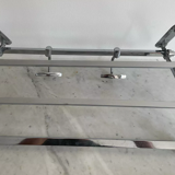 Vintage coat rack, chromed metal, art deco