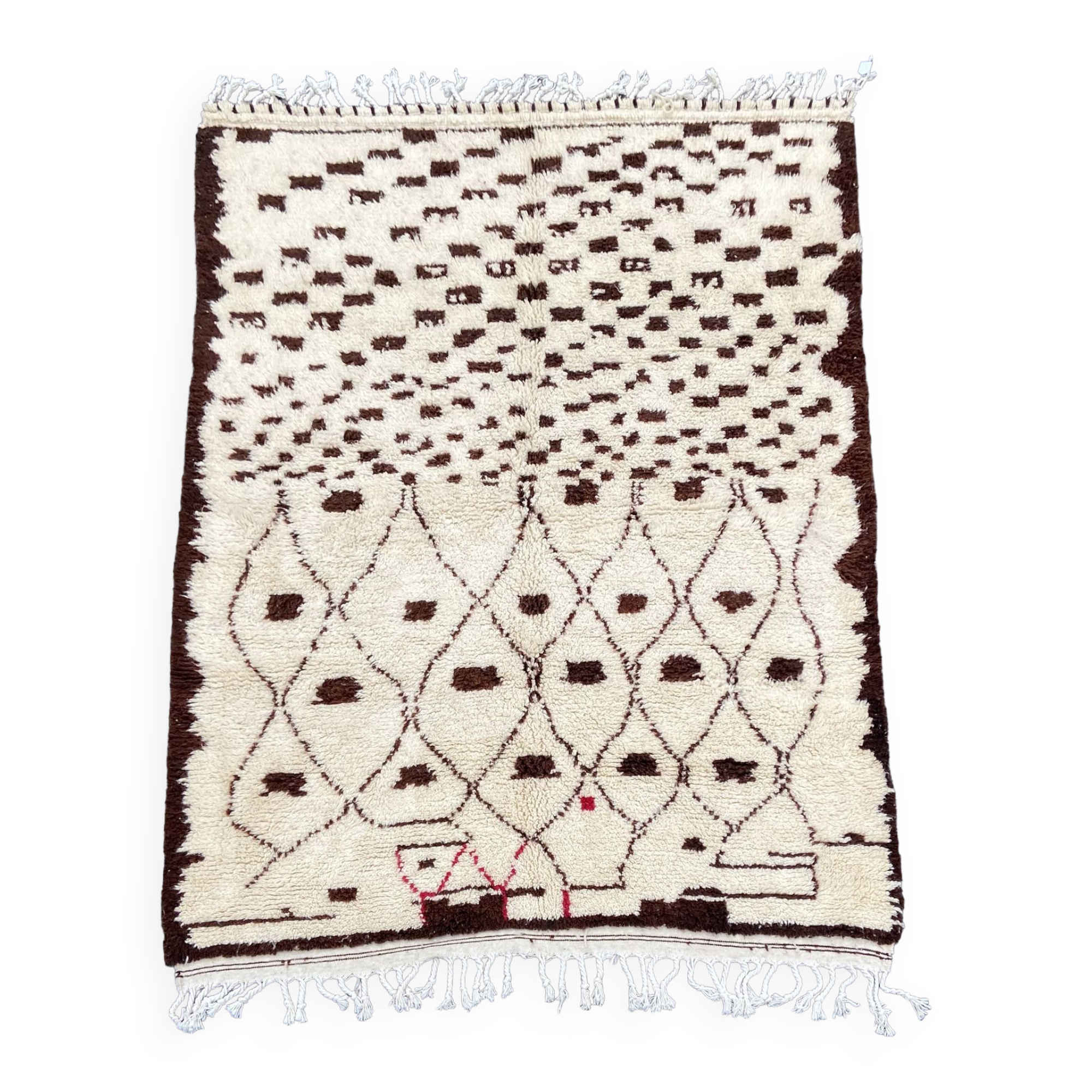 Large contemporary Moroccan Berber rug modern wool design