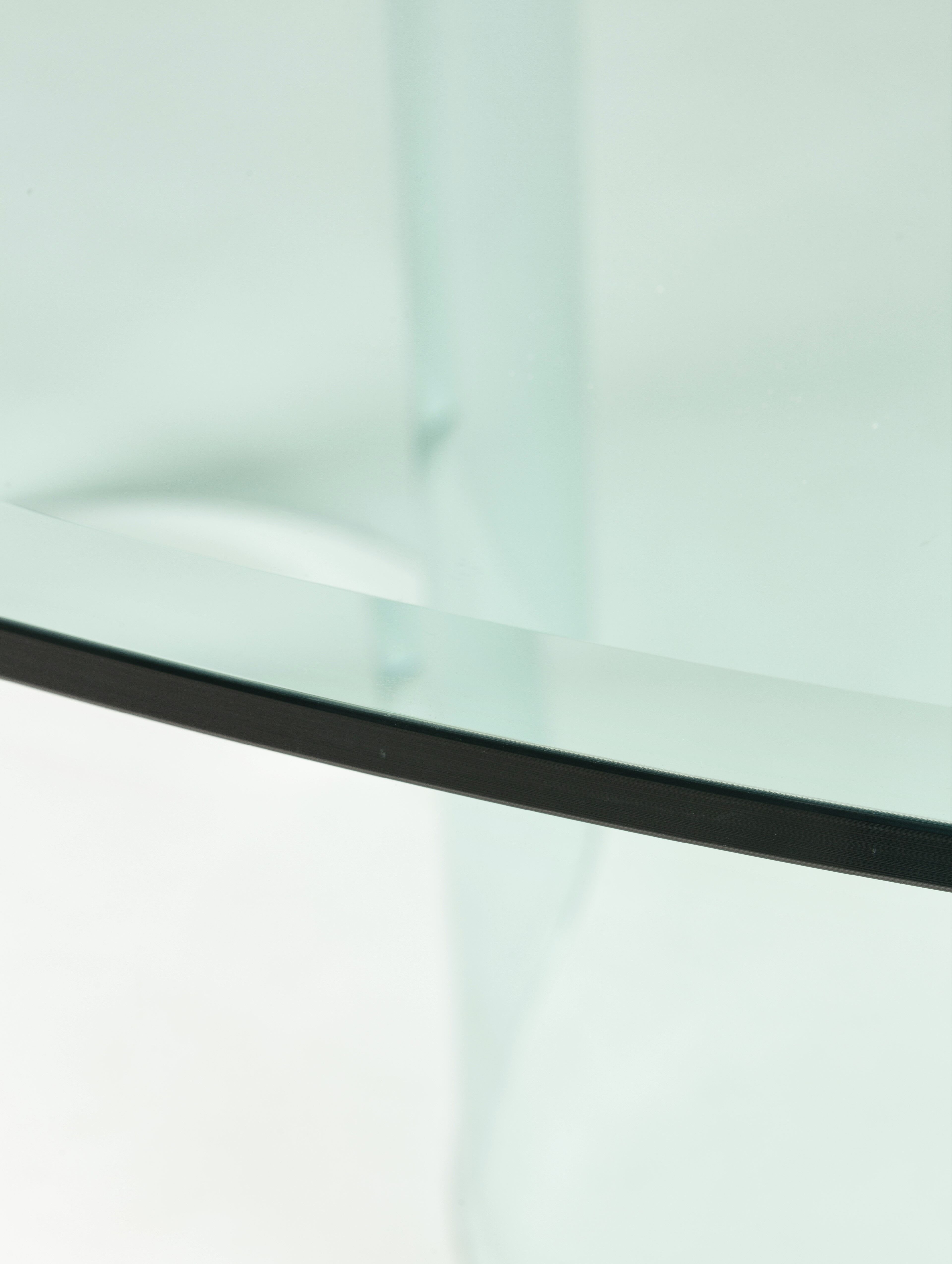 Vintage glass dining table