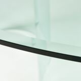 Vintage glass dining table