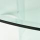 Vintage glass dining table