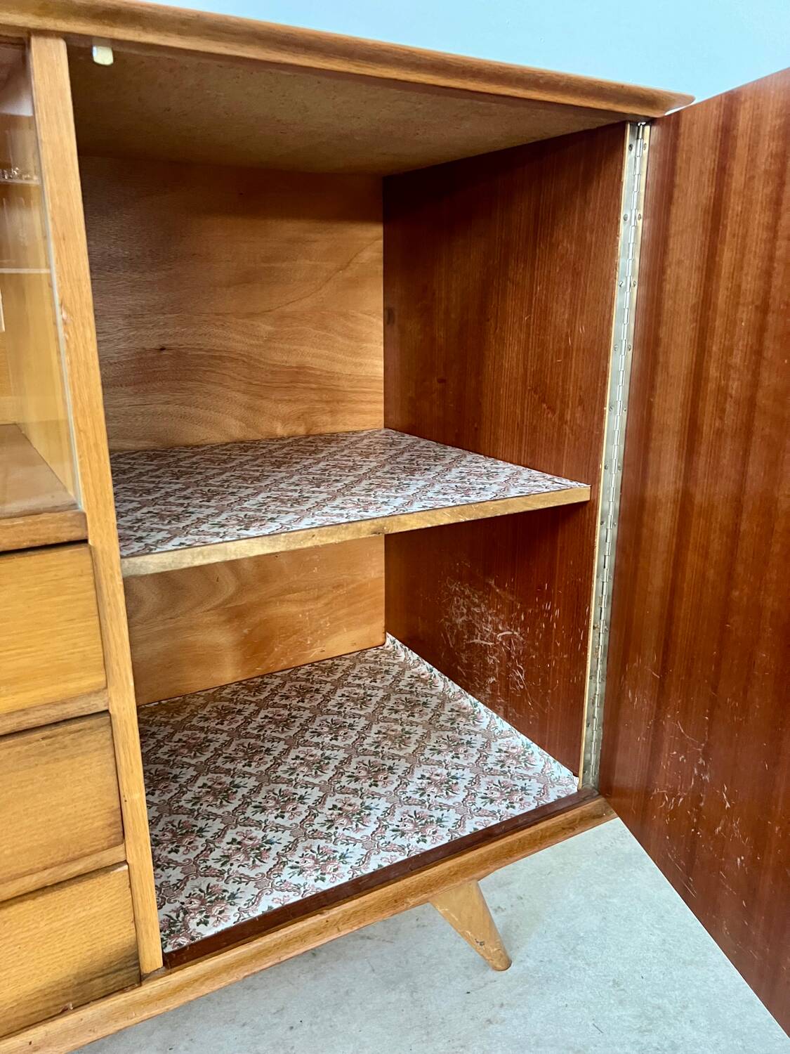 Old oak sideboard from the 50s, reconstruction period