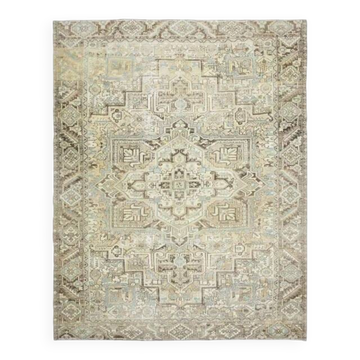 Tapis vintage persan fait main en laine et coton, années 1970