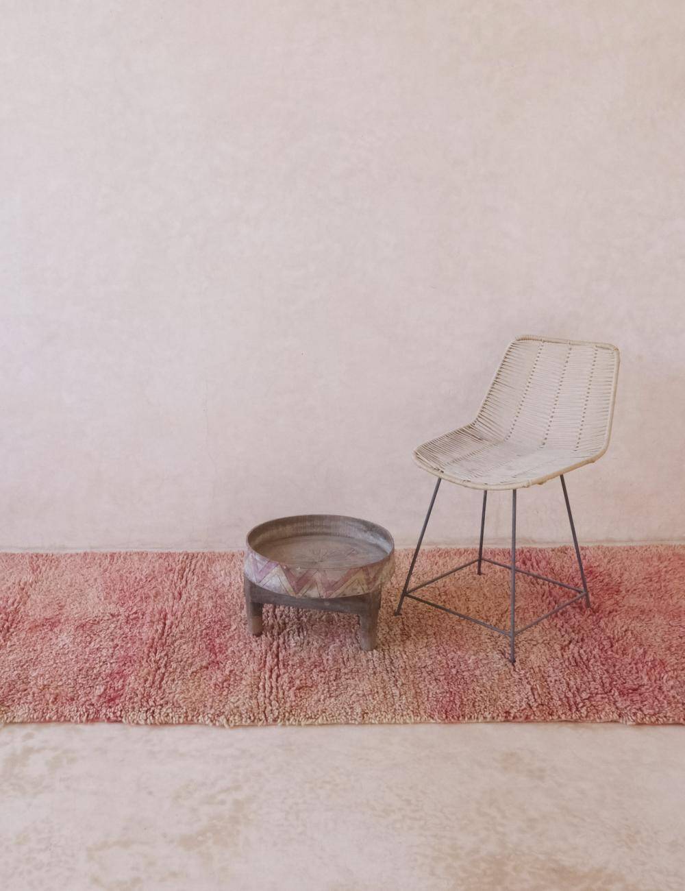 Pink Runner Rug - 313 x 110 cm