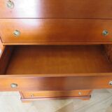Louis Philippe style chest of drawers in cherry wood