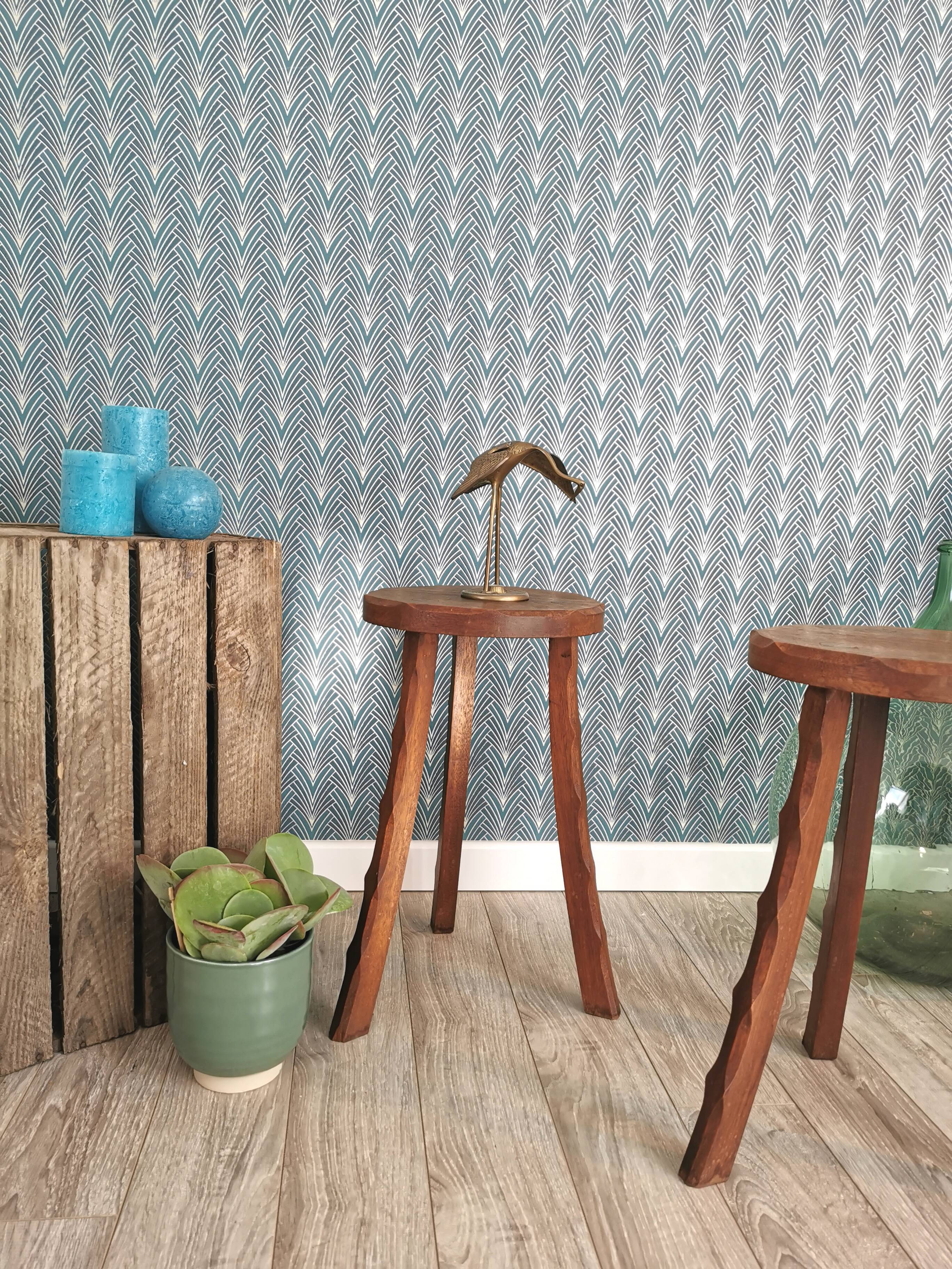 Pair of tripod stools