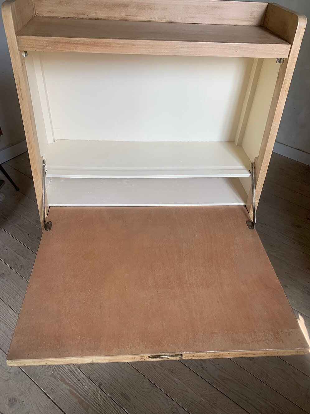 Vintage pyramidal secretary desk and bookcase