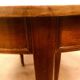 Table a bandeau a six pieds Acajou blond XX siècle