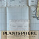 Very large Foldex world map - coloured world map 104x74cm