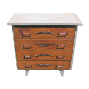 Commode art déco patinée