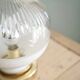 Lampe à poser verre bicolore