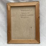 Oil painting on canvas signed on the back dimensions: height -50cm- width -40cm-