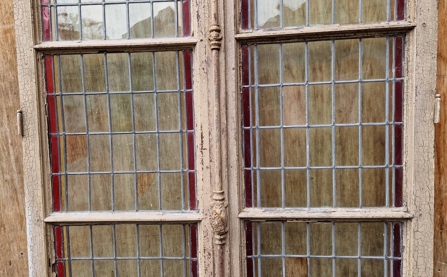 Pair of stained glass windows