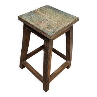 Burmese teak workshop stool