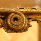 Italian Louis XV Period Hand-Carved Giltwood Mirror