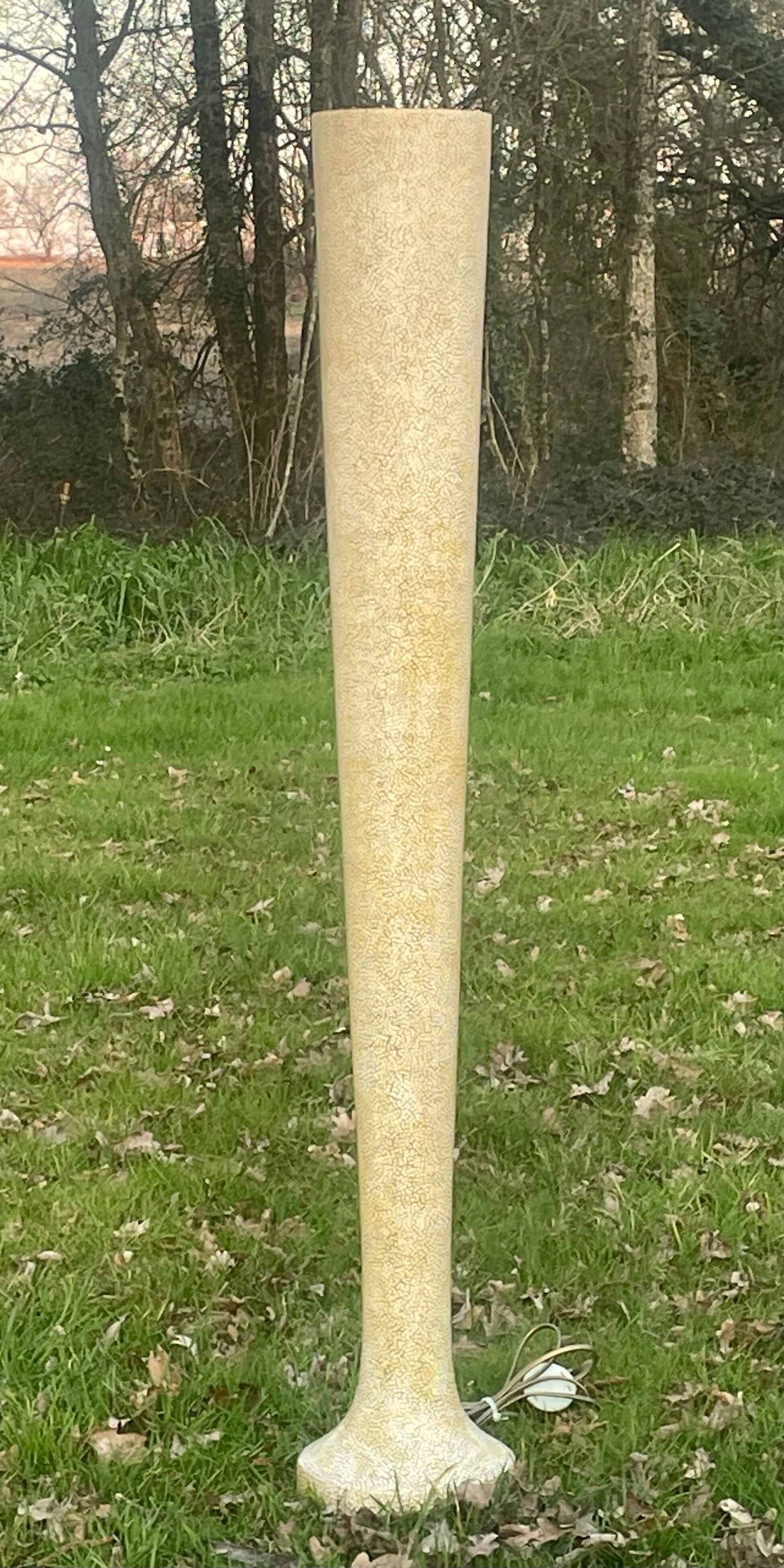 Atmosphere lamp, Italian design exhibition model, fiberglass circa 1970 - 121 cm