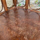 Vintage rattan corner shelf