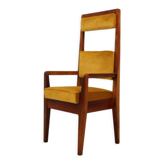 Mid century high back chair Italy 1950