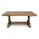 Two-column solid oak monastery table