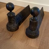 Pop-up Christmas 2022 - Pair of nineteenth cast and bronze chenets