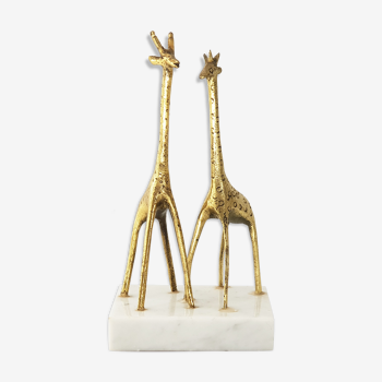 Couple de girafes vintage