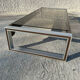 Rosewood coffee table with glass top
