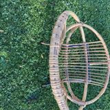 Rattan armchair Dirk Van Sliedregt for Rohe Noordewolde 60s