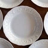 Set of 8 deep plates Limoges porcelain