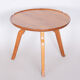 Brown mid century table - czechia 1950