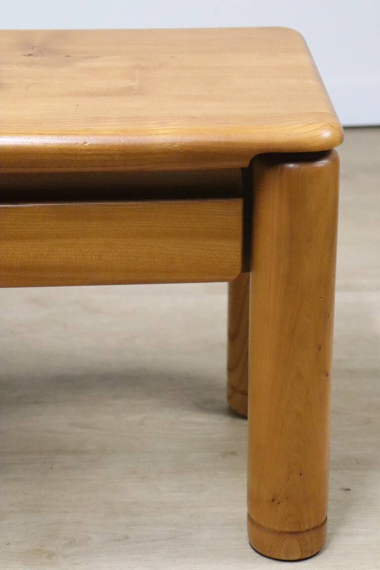 Pair of vintage elm bedside tables, 1970s