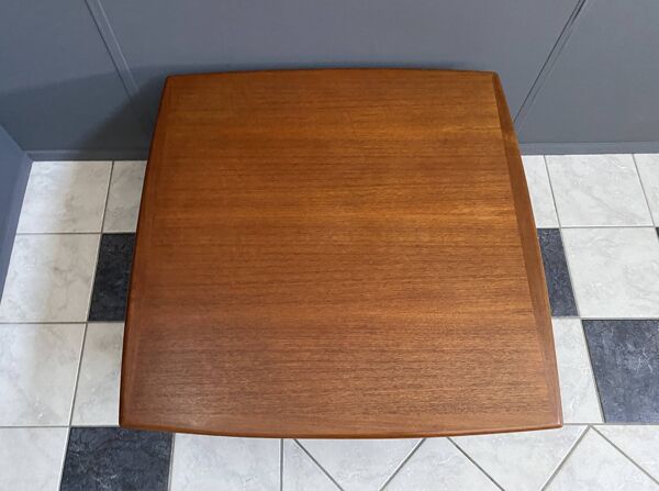 Table basse carrée en teck par Grete Jalk pour Glostrup Danemark