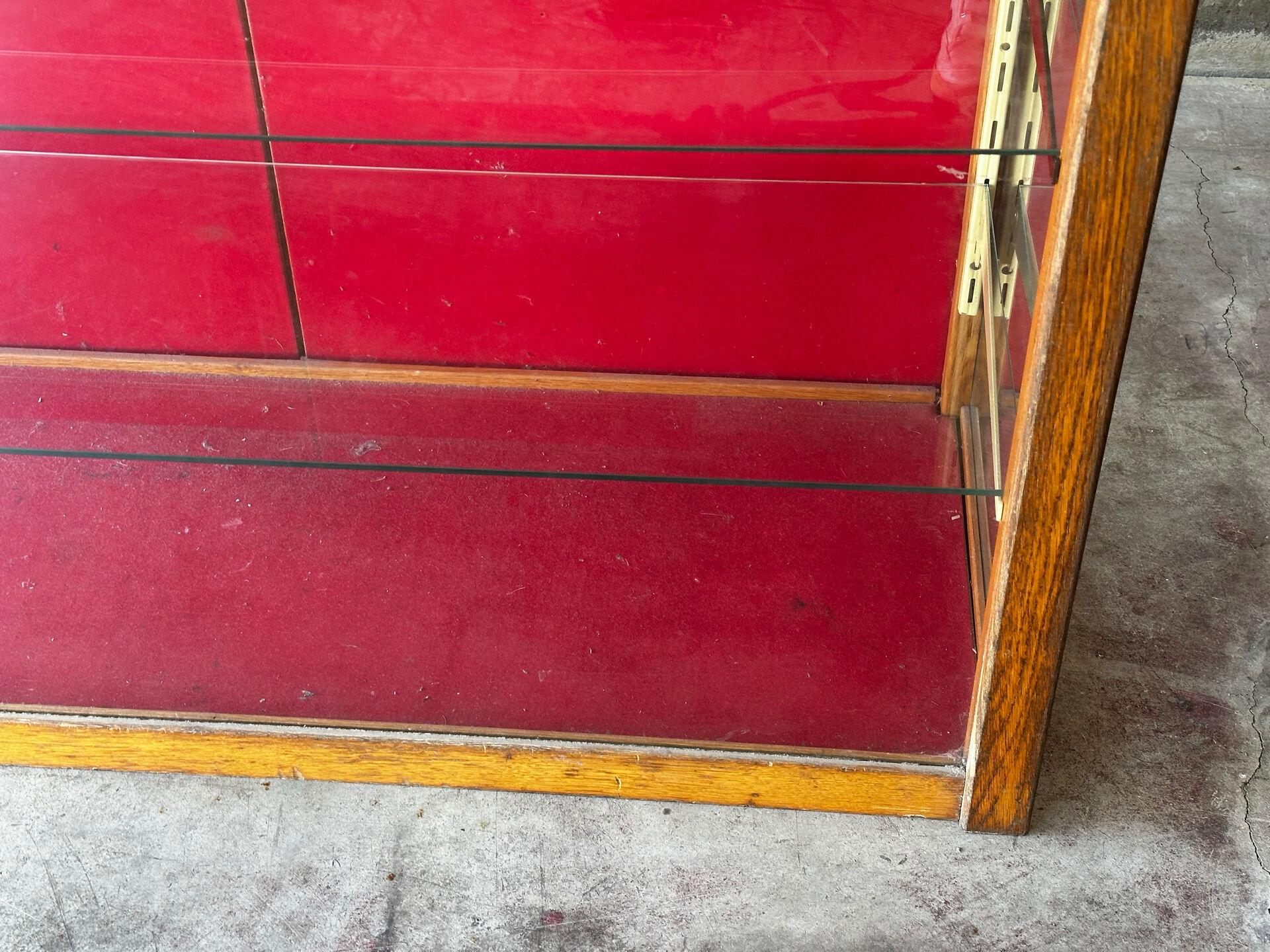 Antique shop display cabinet, 1930s