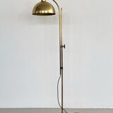 Florian schulz mid-century adjustable floor lamp in full brass, 1970