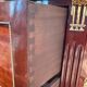 Louis XVI half-moon commode in mahogany and marble