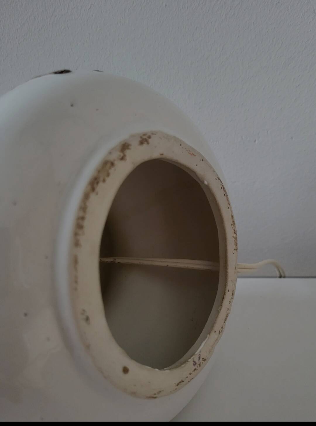 Vintage Fat lava tafellamp met bruintinten, jaren 1970