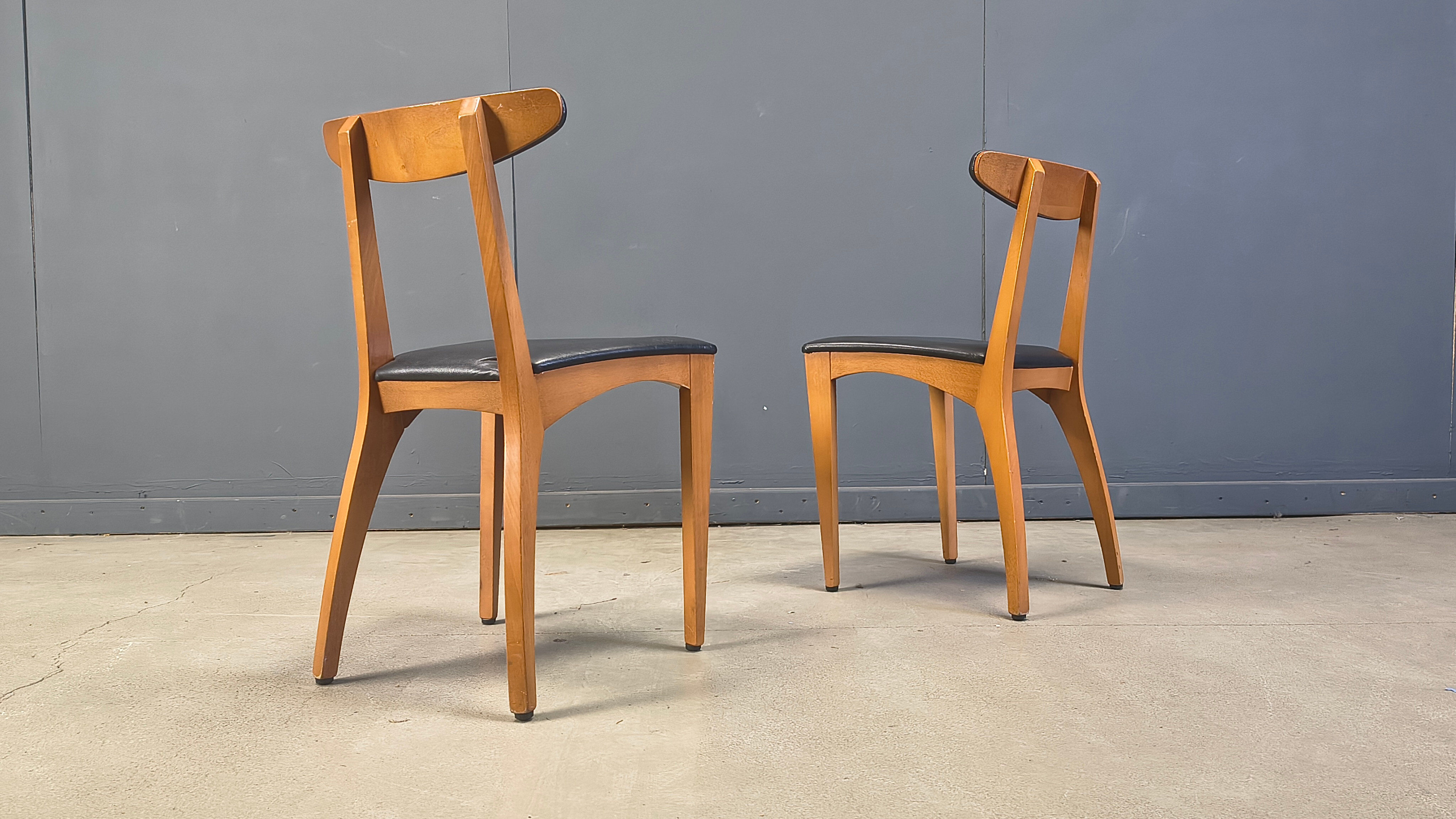 Mid-century Belgian dining chairs, set of 10, 1960s