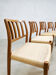 Danish design teak dining chairs Niels O. Møller Model 83