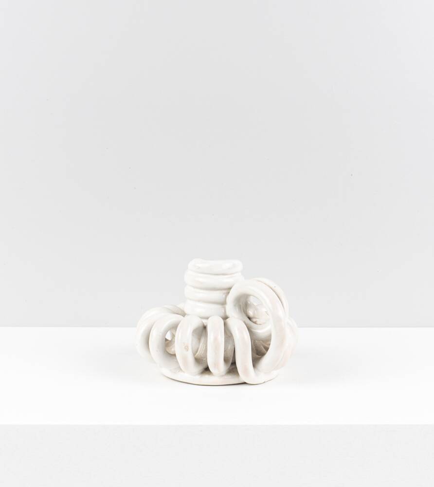 Vintage ceramic candle holder, circa 1950