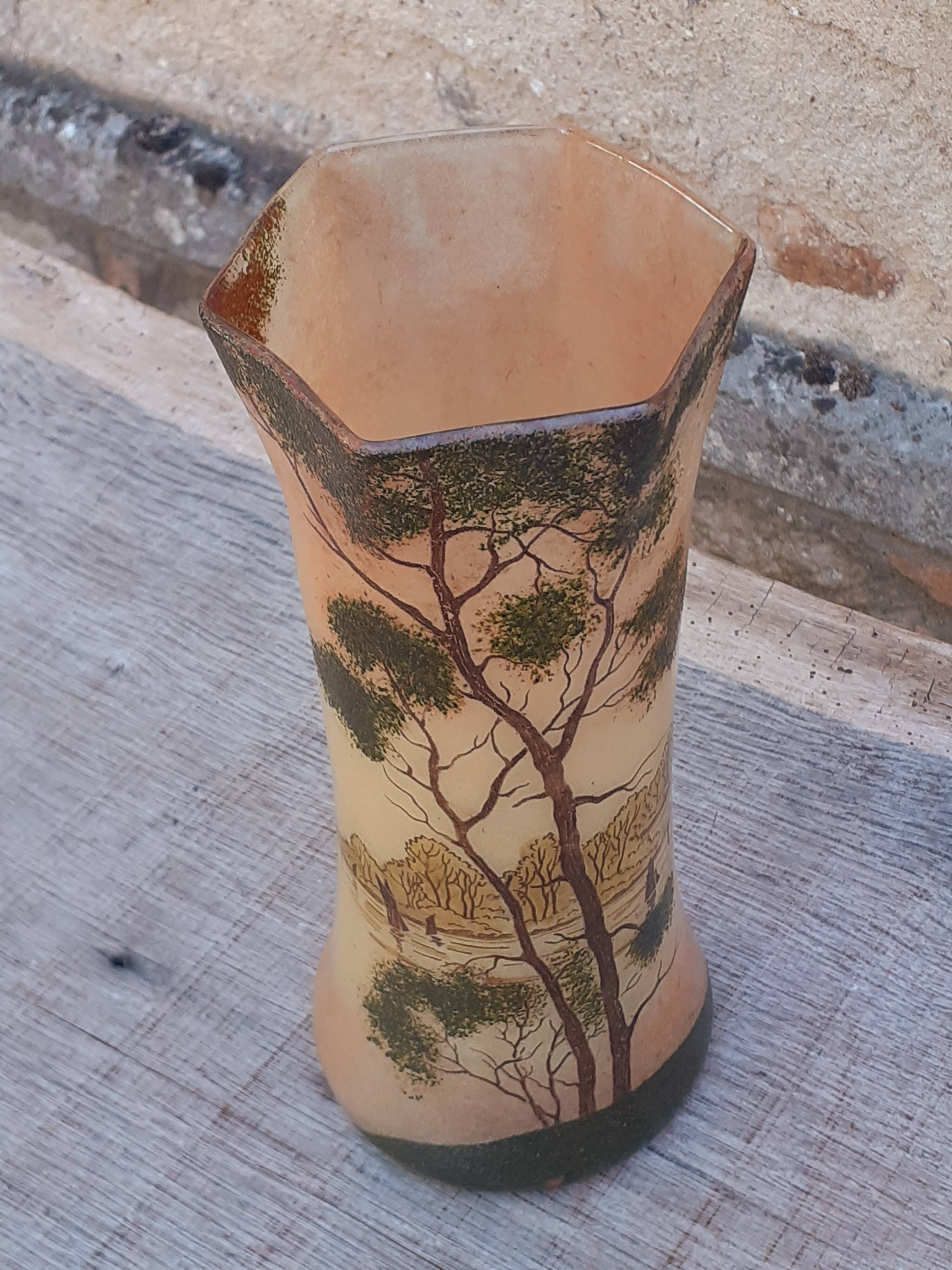 Art Nouveau style vase by Legras