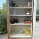 Armoire / vitrine  ancienne en bois massif