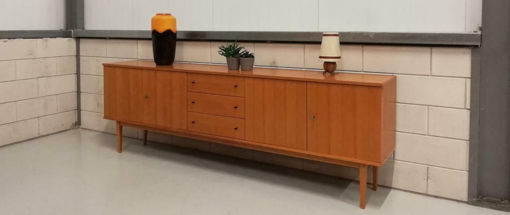 Mid-century vintage enfilade lowboard wall cabinet