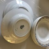 Set of 9 Saint Amand hollow plates