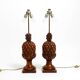 Pair of very decorative large Mid Century Modern "Pineapple" table lamps ma