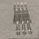 7 silver-plated metal snail forks by silversmith Alfenide, Paris pattern