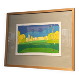 Tableau Arbre Jaune Pierre Wittmann