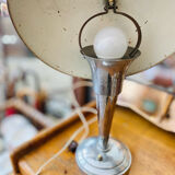 1950s metal mushroom lamp